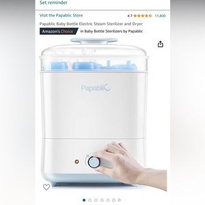 Papablic baby sterilizer and dryer
